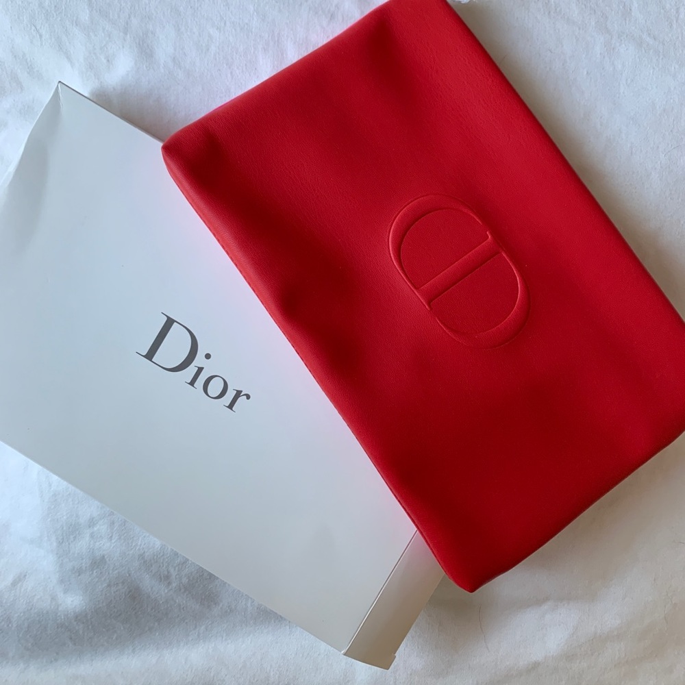Christian Dior makeup bag